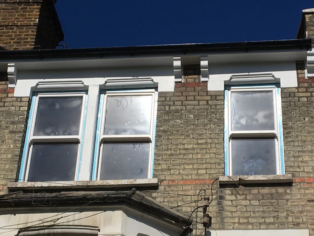 New uPVC sash windows fitted on Victorian terrace in Southgate